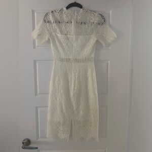 Lace white dress
